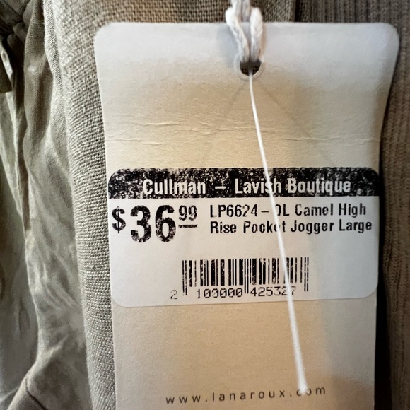 Woman’s Camel High Rise Pocket Jogger - Picture 2 of 12